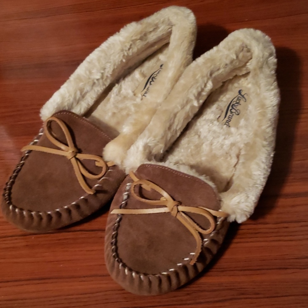 Faux Fur lined Moccasins
